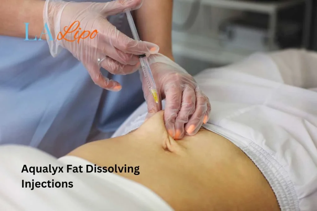 woman having fat dissolving injections Temple Mills in the stomach