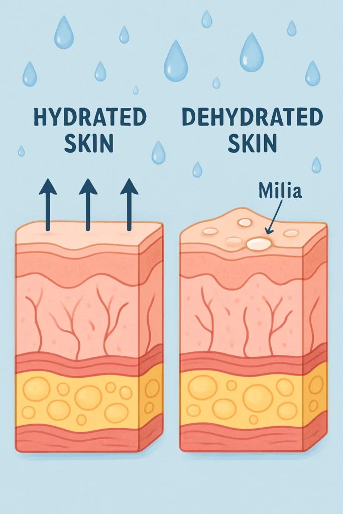 The importance of hydration and milia production Temple Mills
