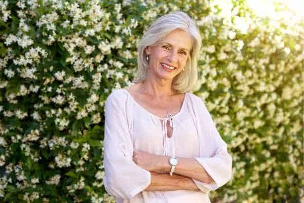 Older woman happy with urinary incontinence treatment Temple Mills