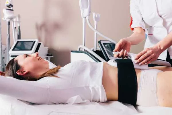 woman having body sculpting to help improve her body image and her mental health Temple Mills