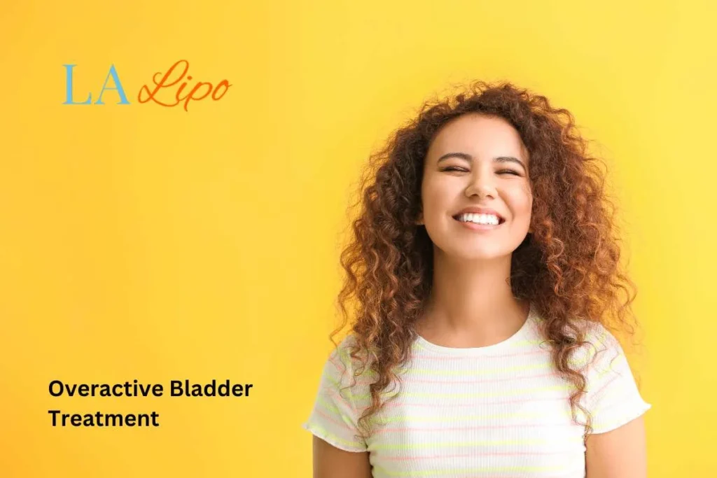 woman smiling about overactive bladder treatment Temple Mills solutions